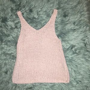 cropped sweater tank